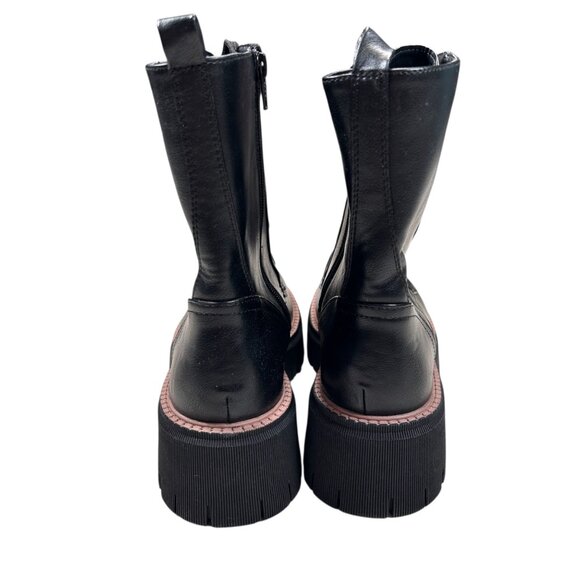 Dolce Vita Glisten 8.5 Women Moto Combat Boots Platform Festival Concert Grunge - Picture 5 of 8